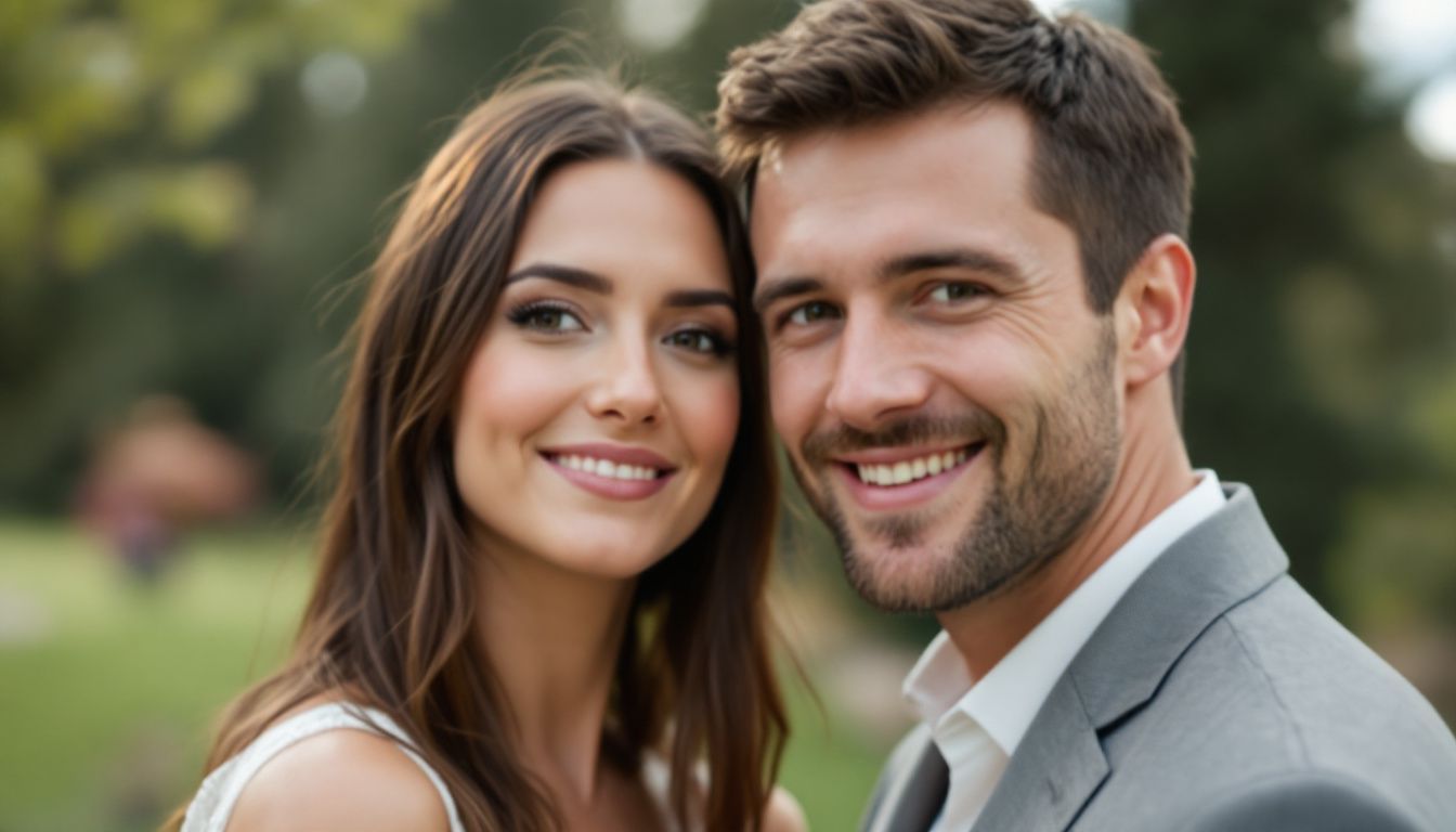 A young couple exchanging vows during an outdoor wedding ceremony in Denver. A young couple exchanging vows during an outdoor wedding ceremony in Denver.