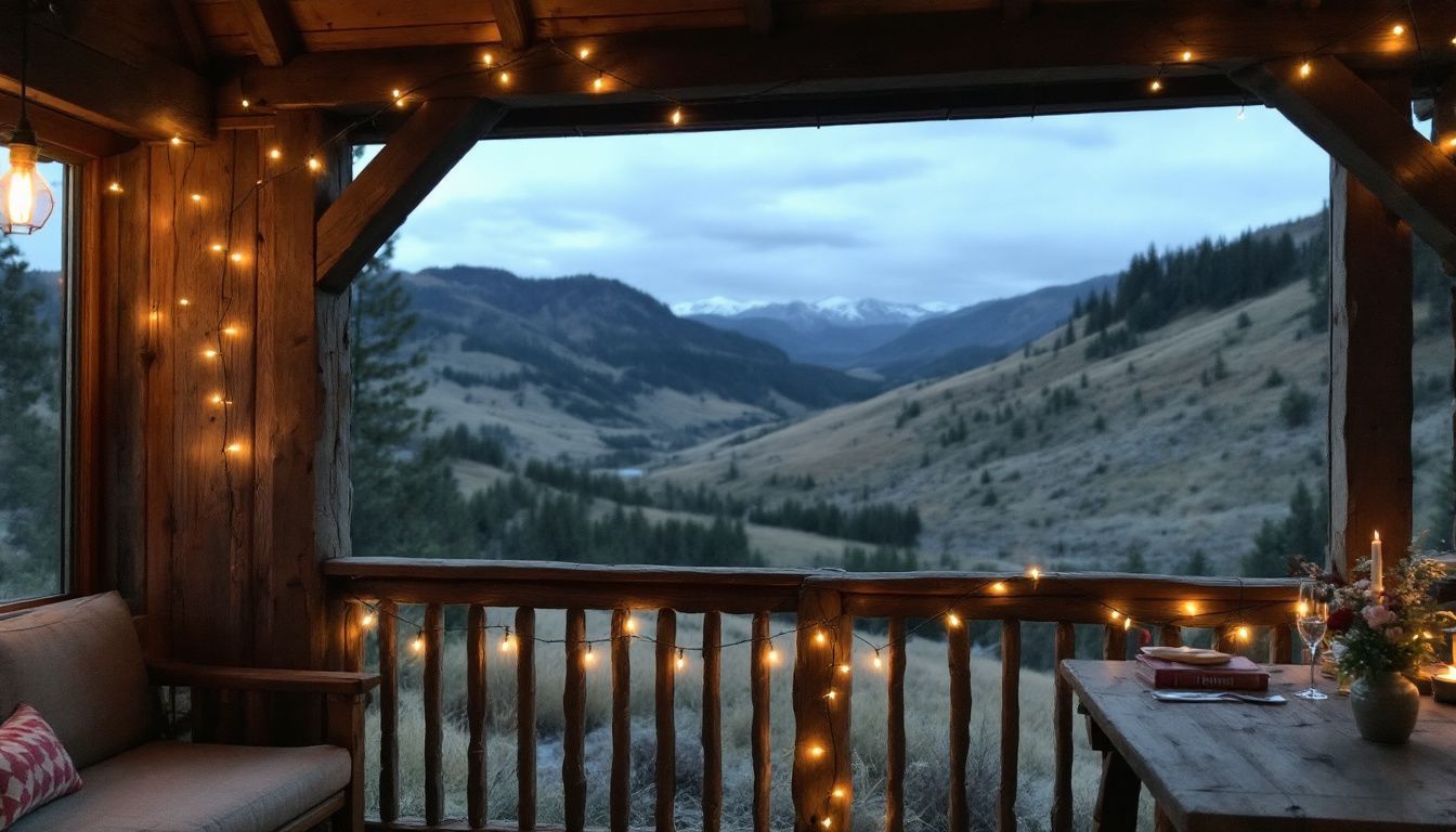 A cozy wedding venue in Colorado mountains with rustic wooden decor and panoramic views. A cozy wedding venue in Colorado mountains with rustic wooden decor and panoramic views.