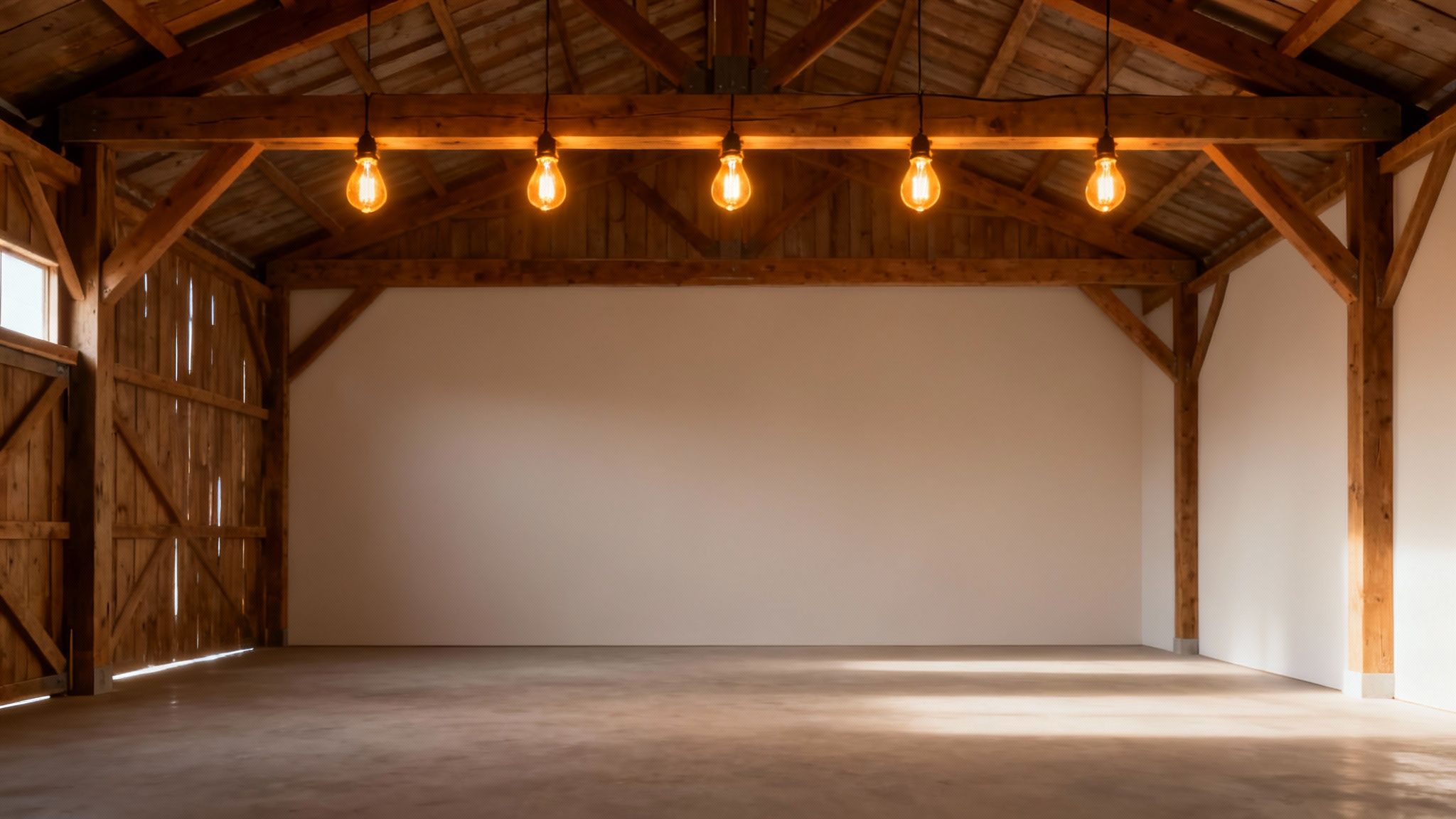 Rustic String Lighting and Edison Bulbs