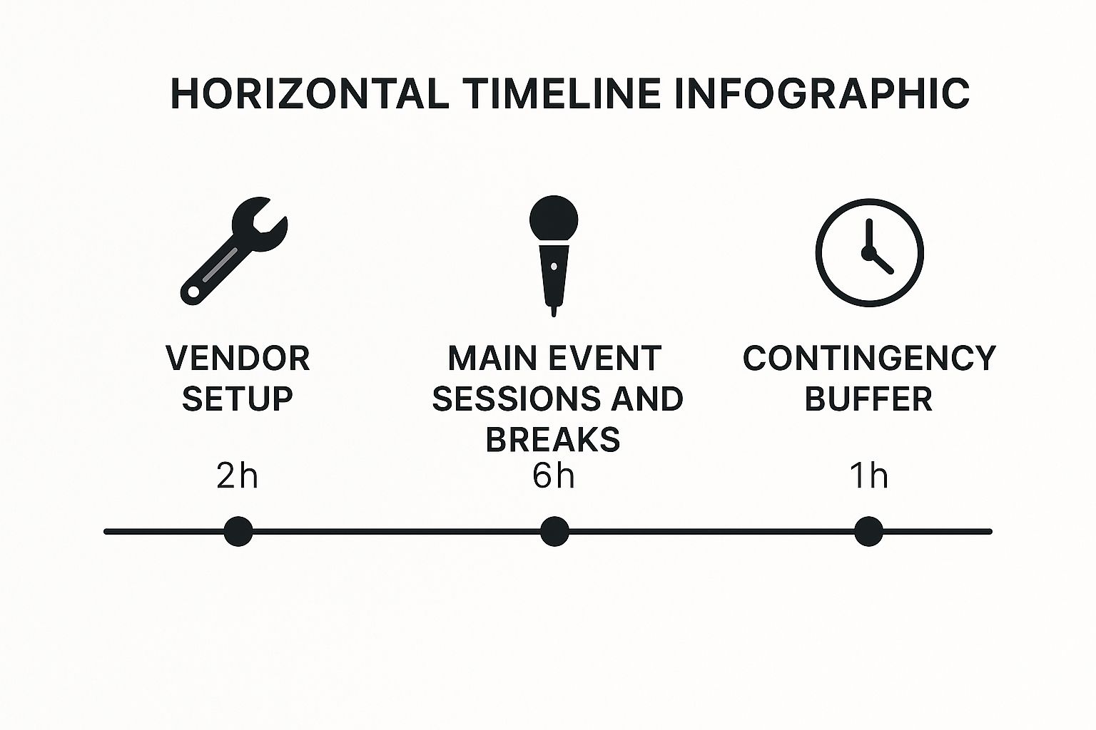 Infographic showing key data about Timeline and Schedule Development