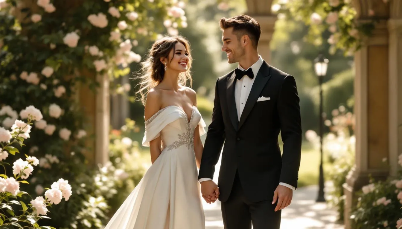A bride and groom enjoying a stress-free photography experience on their wedding day.
