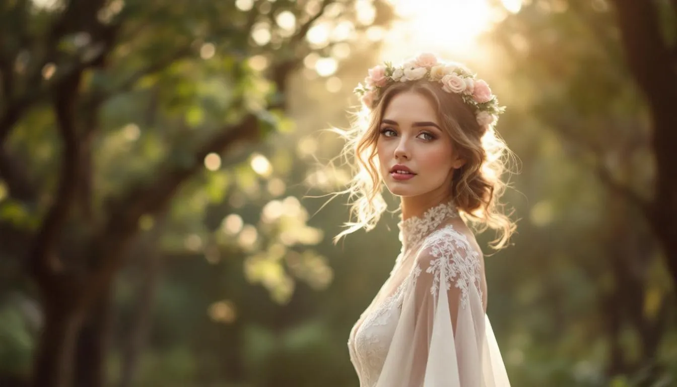 A beautiful bridal portrait capturing the bride's essence and elegance.