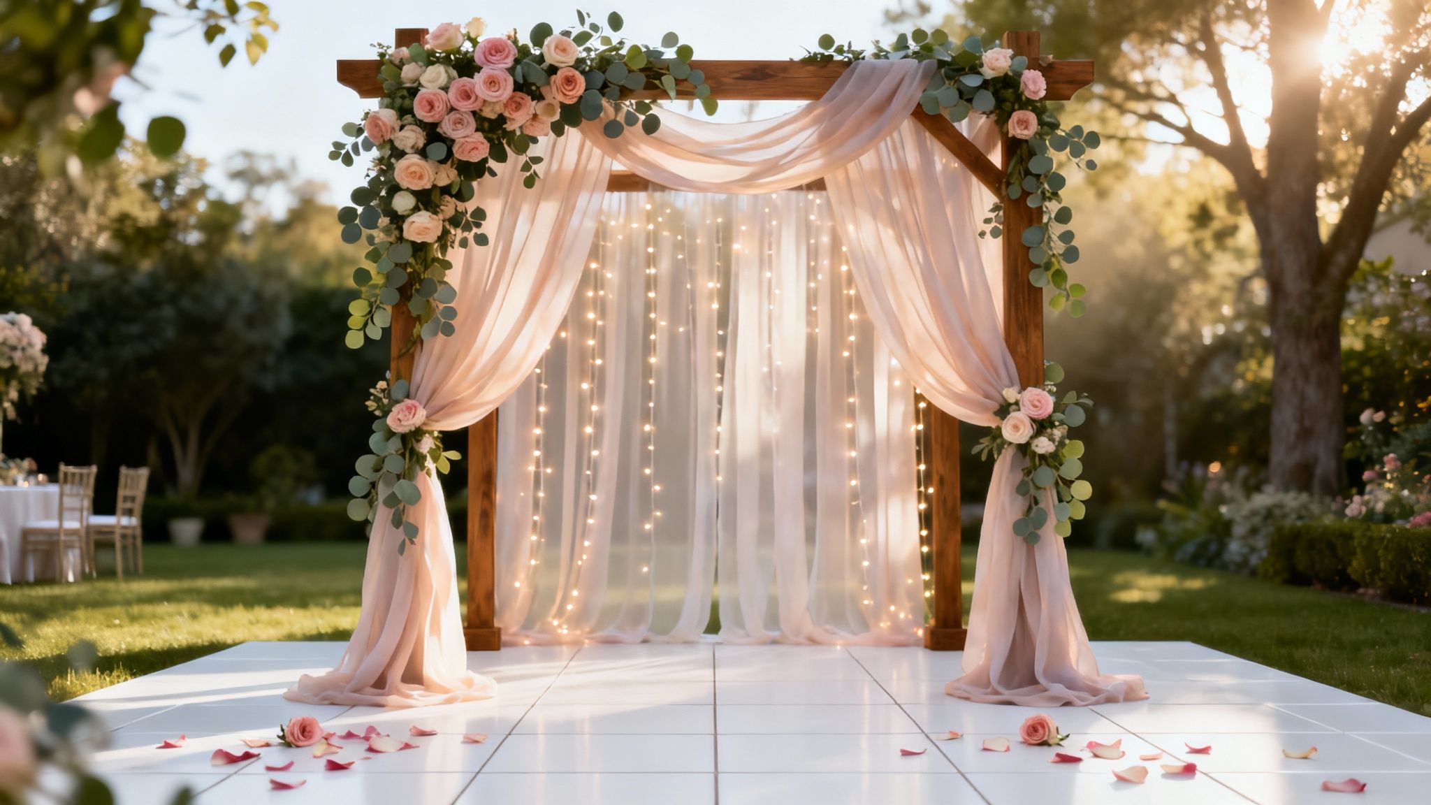 Backdrop For Wedding Wedding Arch Jpg - Candid Studios