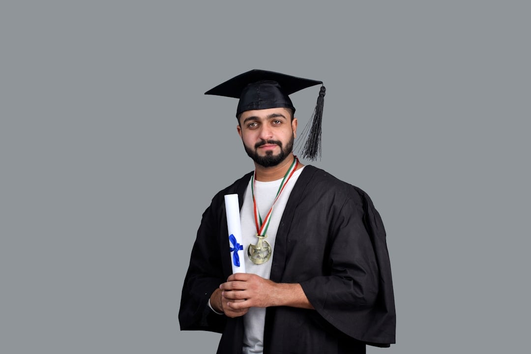 male graduation poses