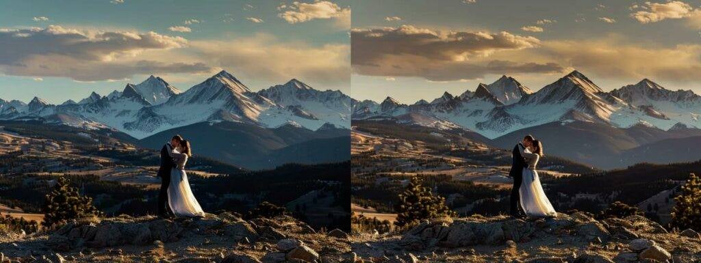 Capturing Love: Exceptional Northern Colorado Wedding Photographers 1 a northern colorado wedding photographer capturing a couple embracing in front of a breathtaking mountain backdrop, perfectly encapsulating the natural beauty and emotion of their special day.