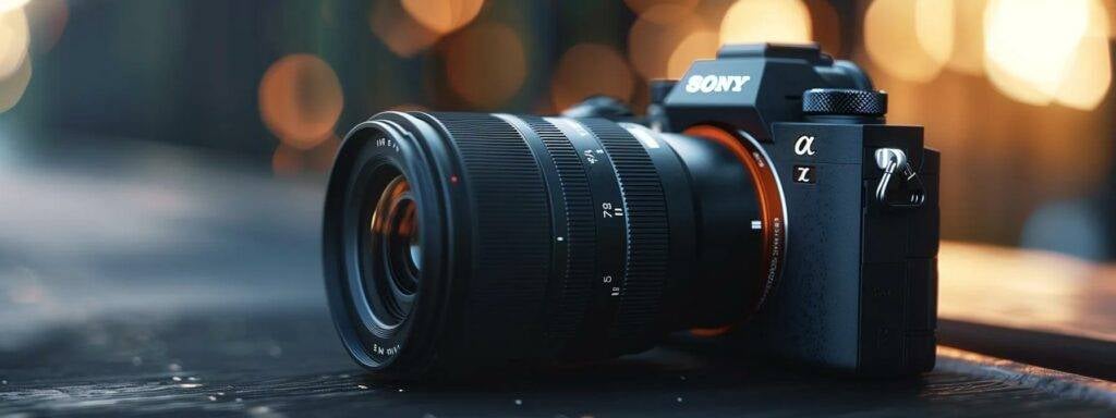 Cameras for Wedding Photographers in 2025: Choosing the Right Equipment 1 a professional dslr camera with a large sensor, fast autofocus, and high resolution capturing a beautiful wedding moment in low light conditions.