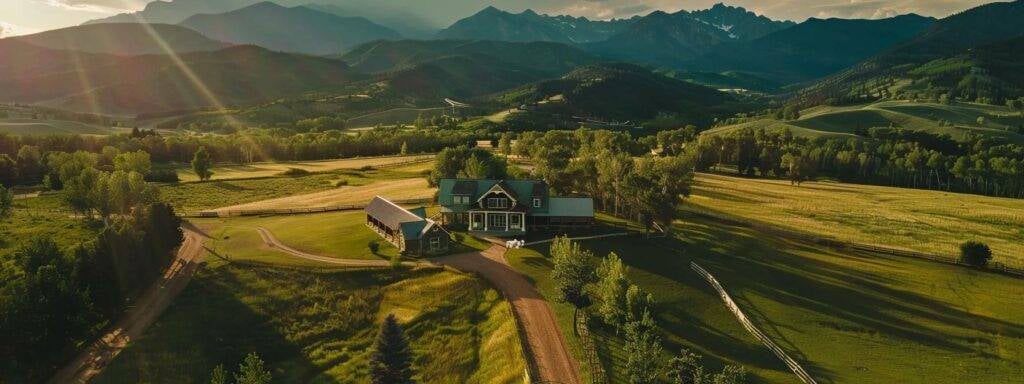 a stunning aerial drone shot captures a picturesque colorado wedding, showcasing the evolving trends in videography and photography.