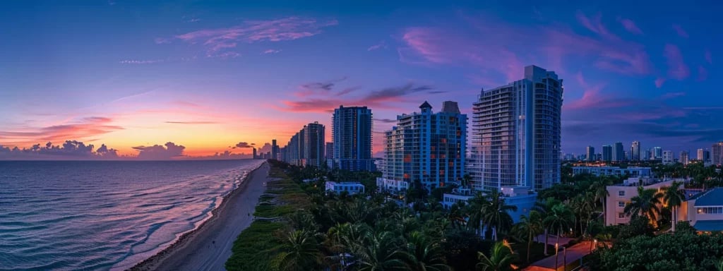 capturing a romantic miami beach wedding at sunset with a blend of modern and timeless photography styles.